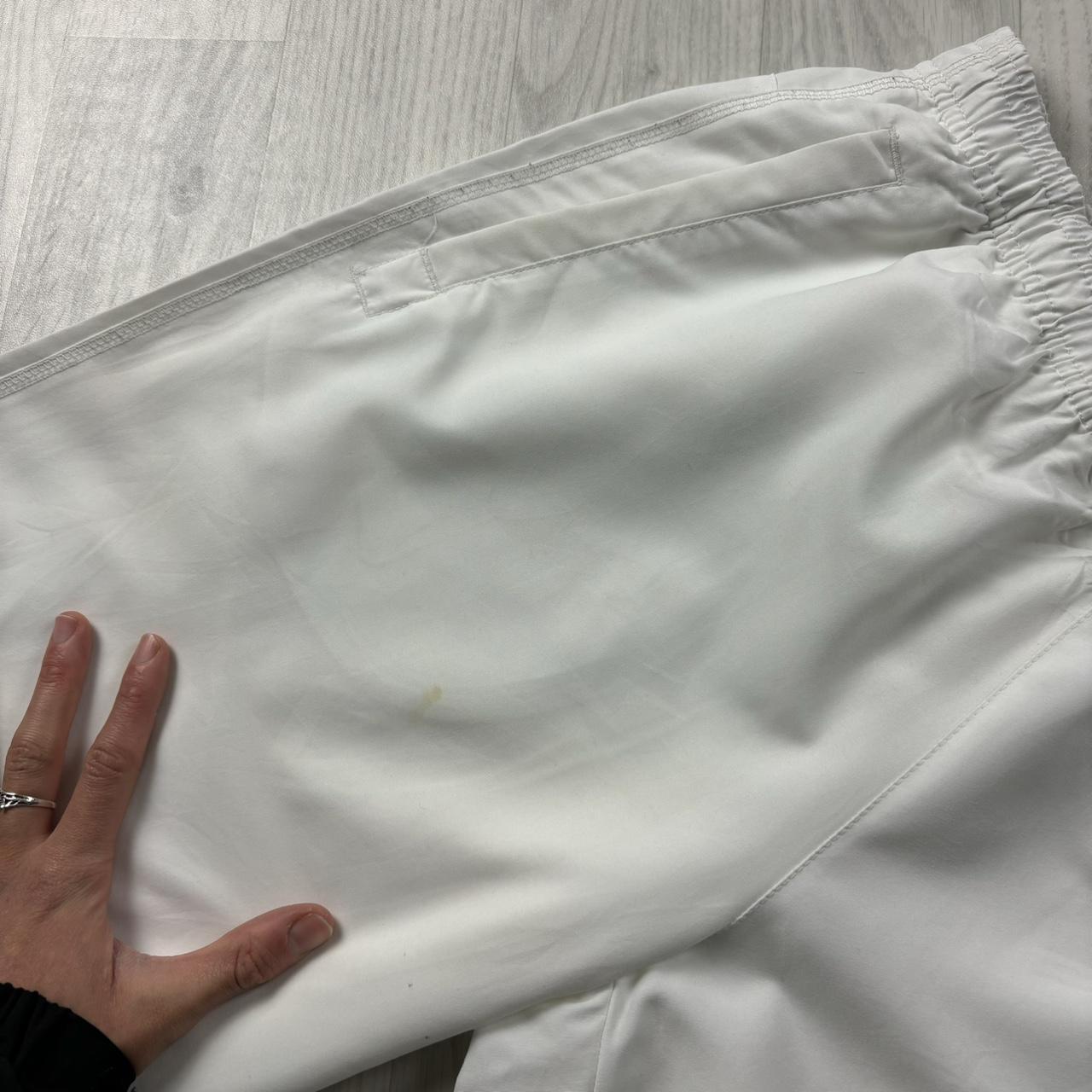 VINTAGE Y2K PUMA TECHNICAL BAGGY TRACKSUIT BOTTOMS WHITE