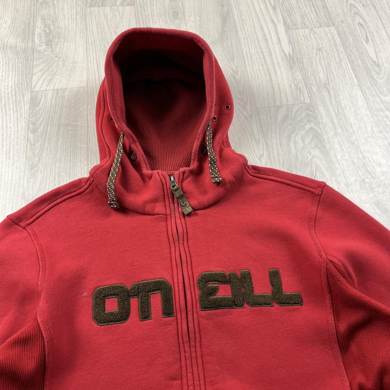 VINTAGE Y2K O’NEILL SPELL OUT ZIP HOODIE RED