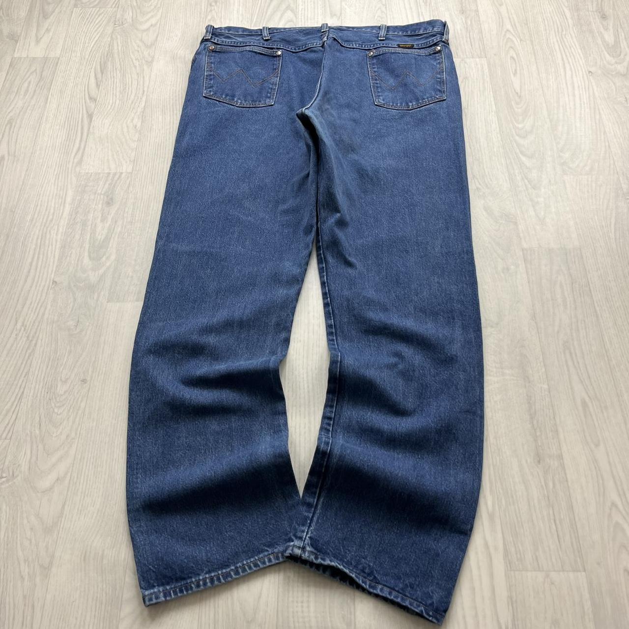 VINTAGE Y2K WRANGLER STRAIGHT LEG JEANS BLUE