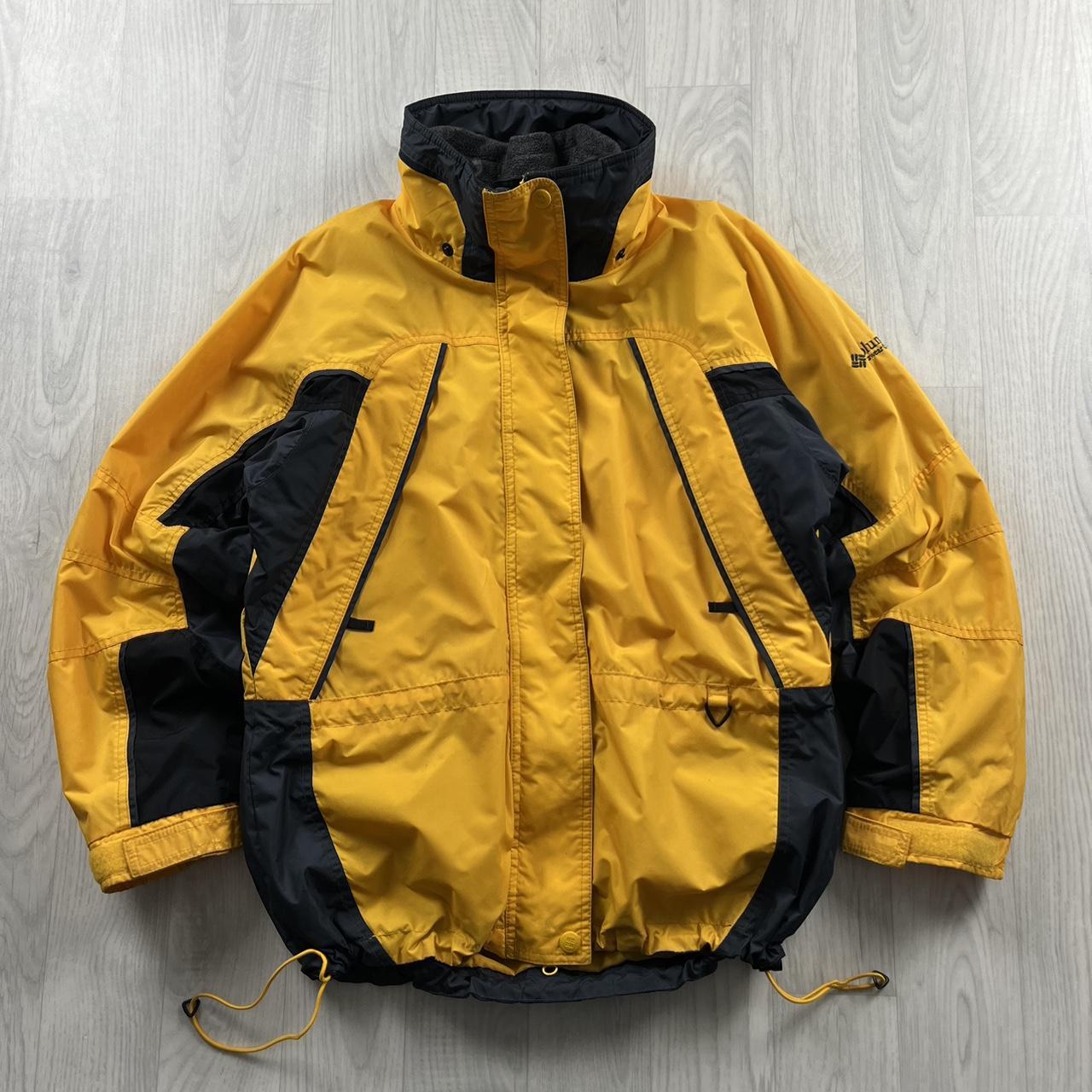 VINTAGE 00s COLUMBIA TECHNICAL HEAVY JACKET YELLOW