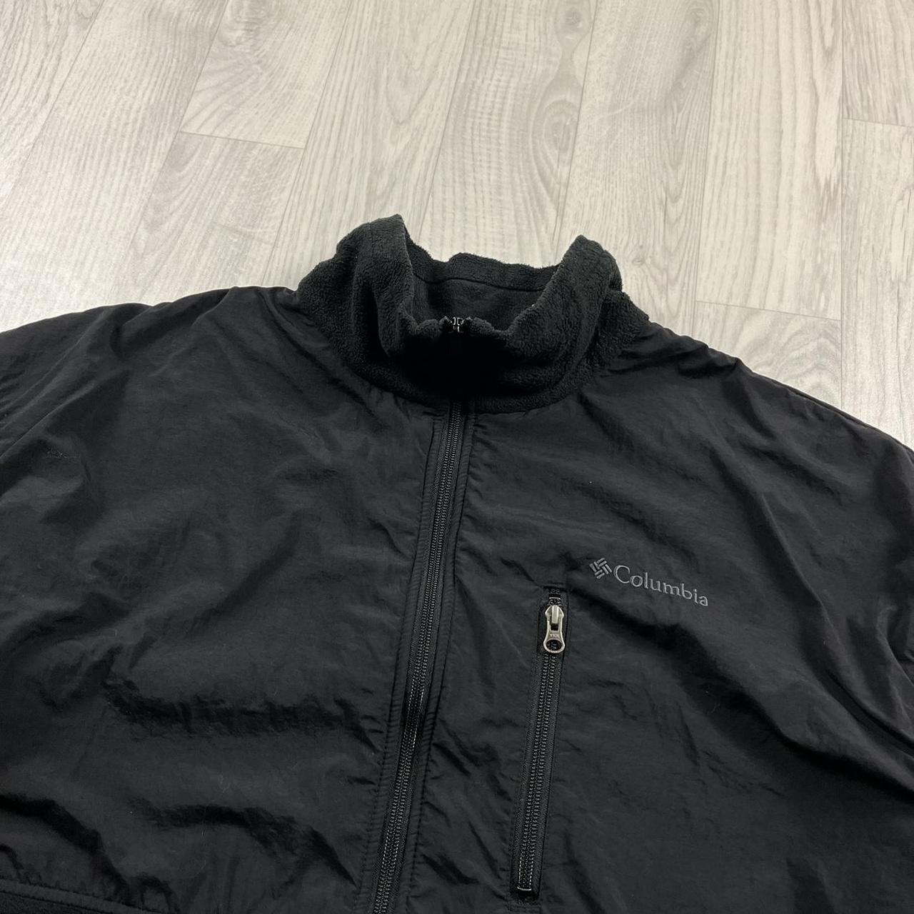 VINTAGE Y2K COLUMBIA ZIP UP TECHNICAL FLEECE BLACK