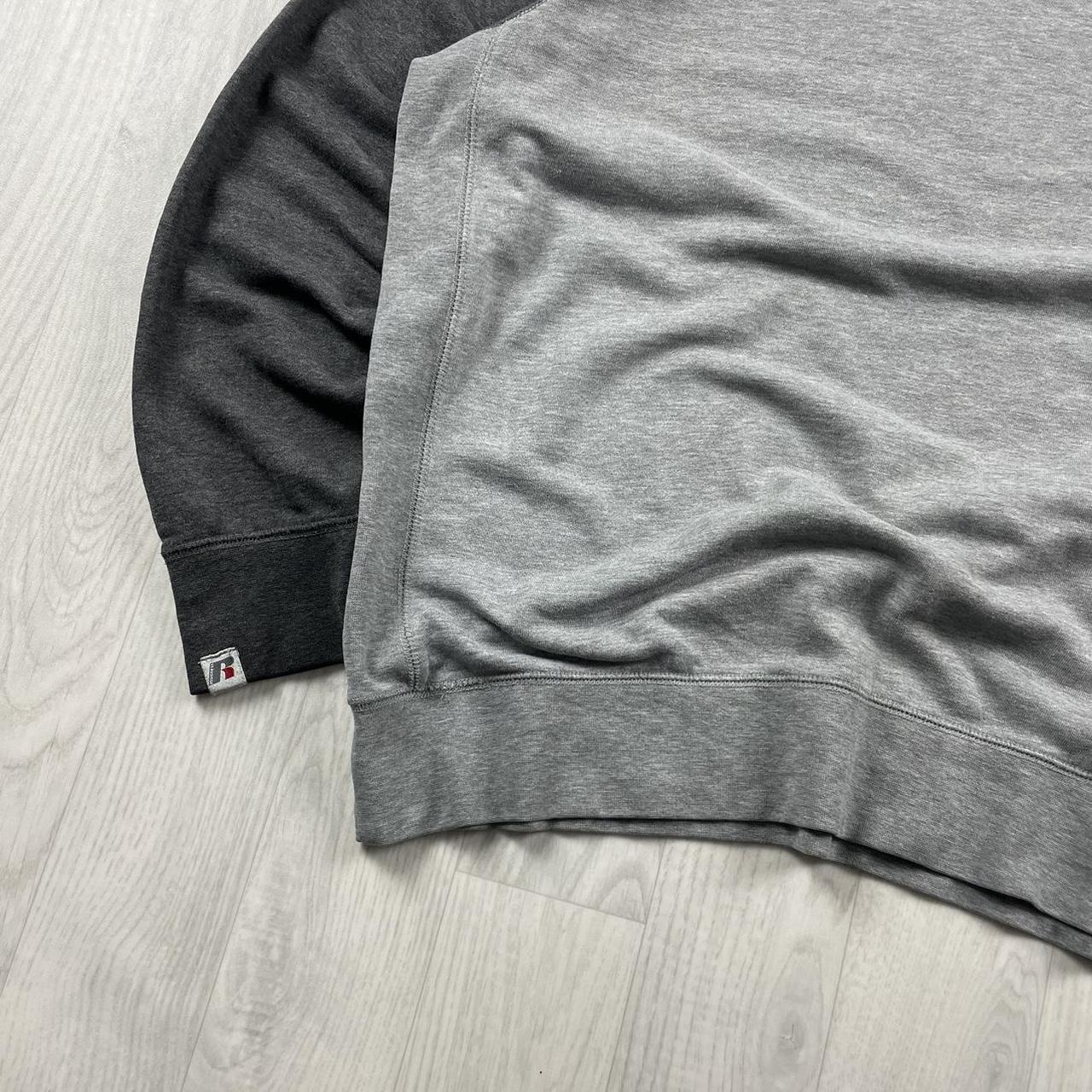 VINTAGE RUSSELL ATHLETIC BLANK SWEATSHIRT GREY (L)