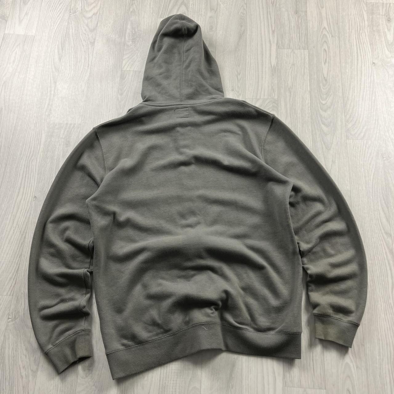 VINTAGE Y2K QUIKSILVER GRAPHIC ZIP HOODIE GREEN GREY