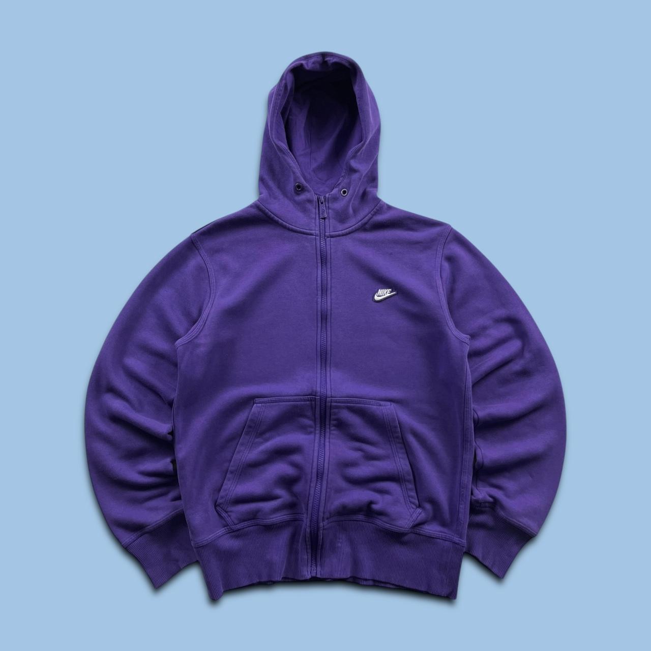 VINTAGE Y2K NIKE ZIP HOODIE PURPLE