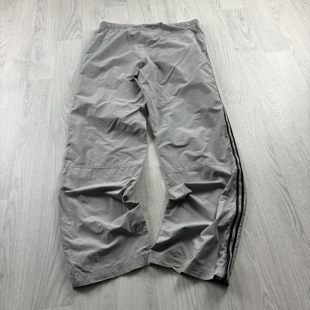 VINTAGE Y2K CHAMPION BAGGY TRACKSUIT BOTTOMS GREY