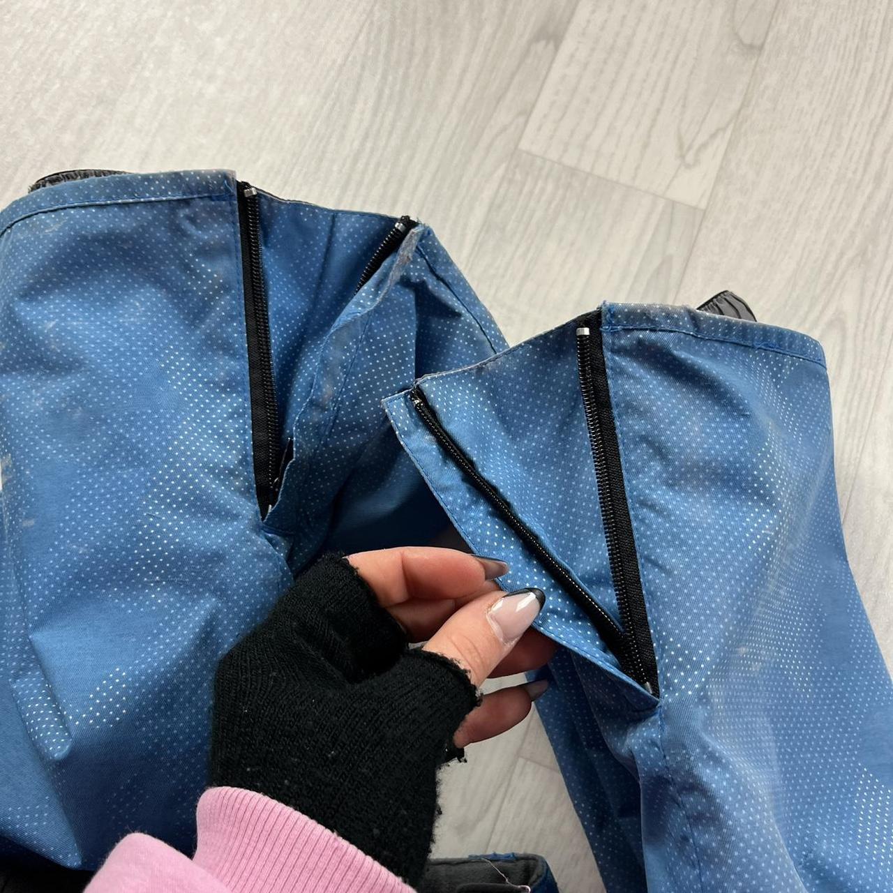 VINTAGE Y2K SURFANIC BAGGY SKI PANTS SALOPETTES BLUE