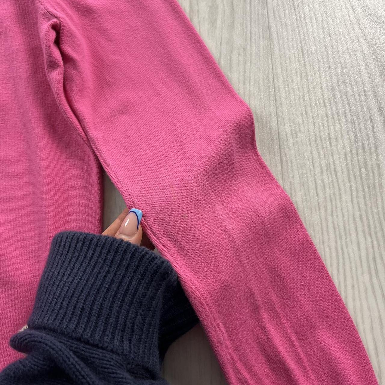 VINTAGE Y2K POLO RALPH LAUREN V NECK KNITTED JUMPER PINK
