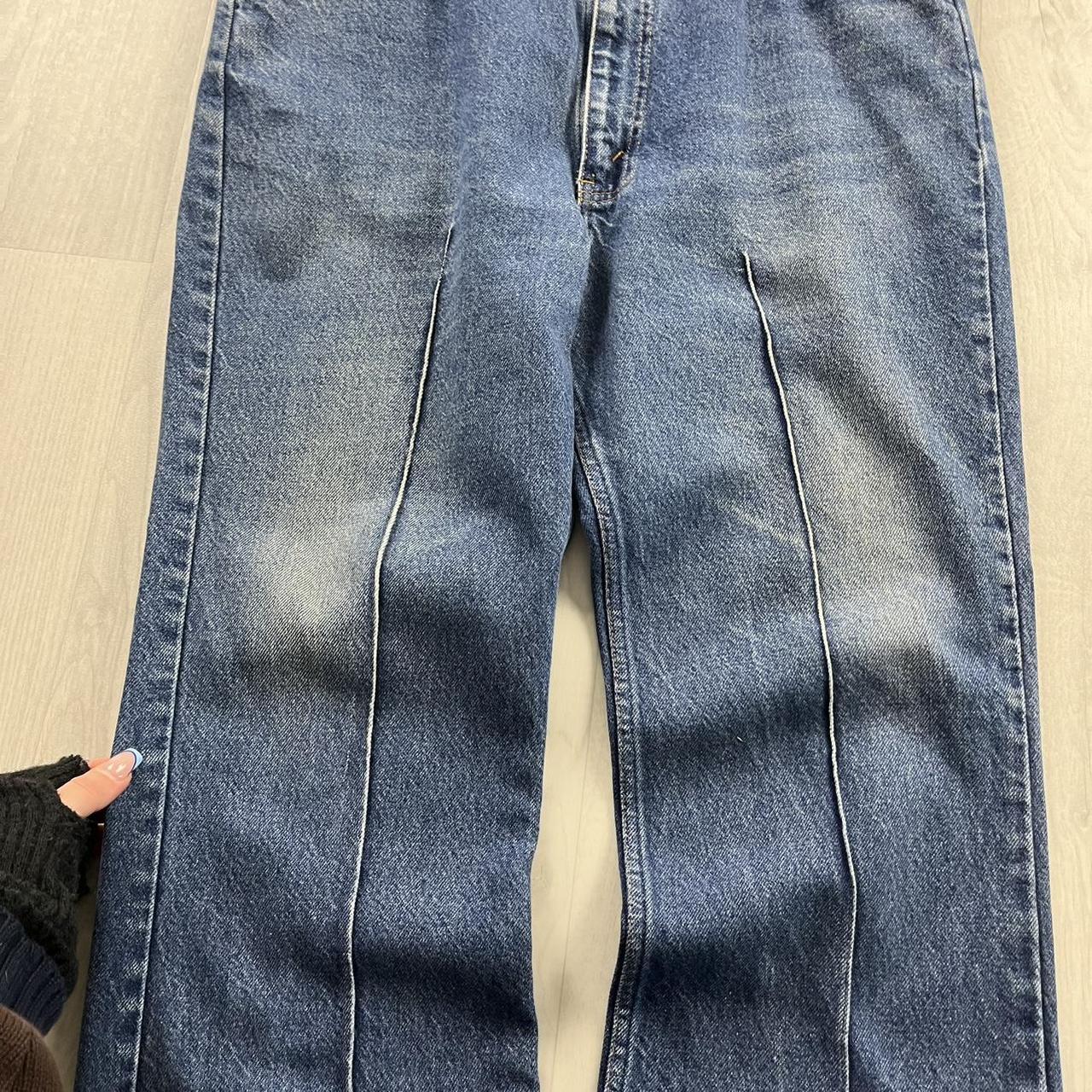 VINTAGE LEVIS ORANGE TABS STRAIGHT BOOTCUT JEANS BLUE