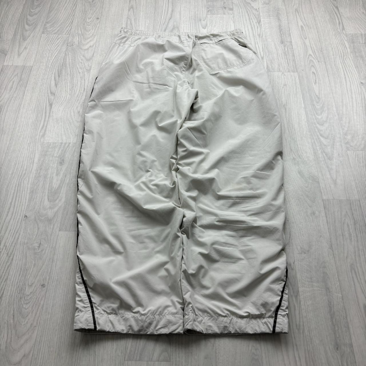 VINTAGE RARE Y2K NIKE BAGGY TRACKSUIT BOTTOMS CREAM