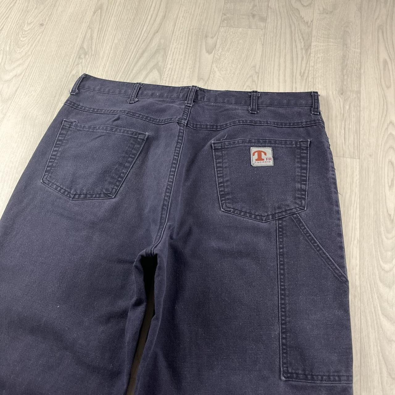 VINTAGE WESTEX BAGGY CARPENTER JEANS PURPLE (38x32)