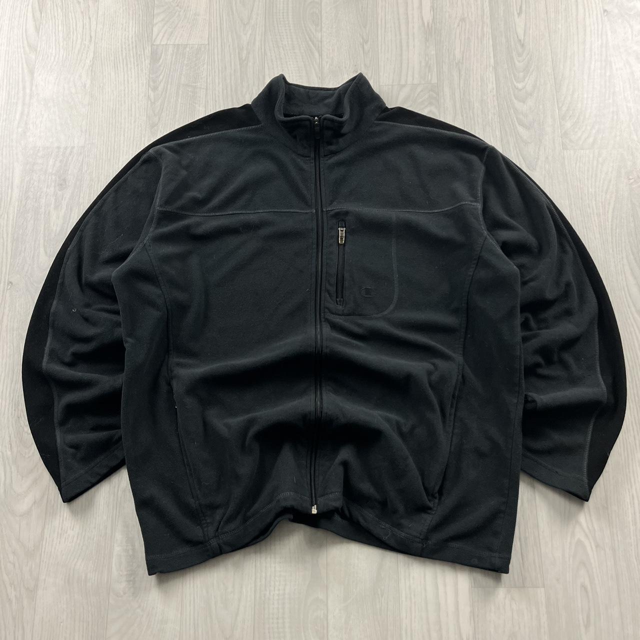 VINTAGE Y2K CHAMPION ZIP UP FLEECE GREY