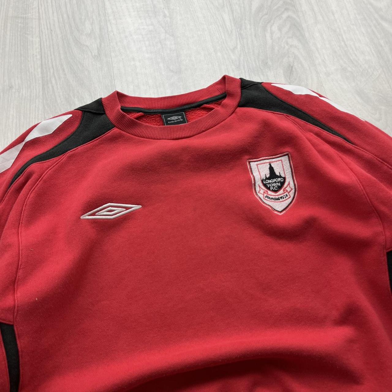 VINTAGE Y2K UMBRO SWEATSHIRT RED BLACK