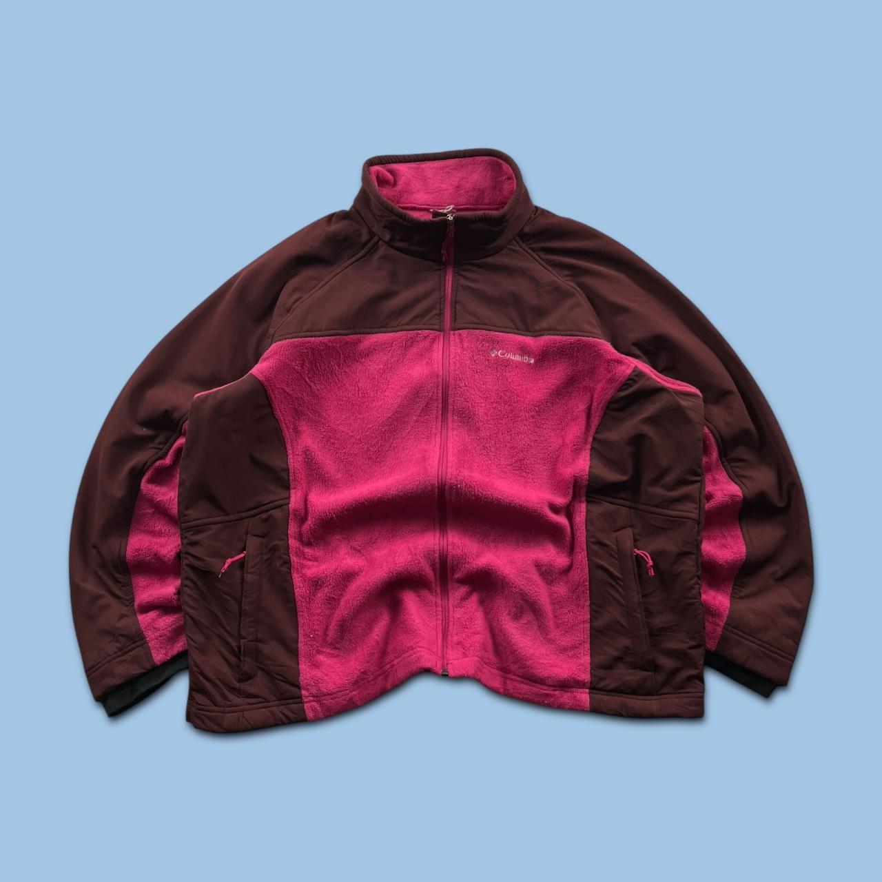 VINTAGE Y2K COLUMBIA ZIP UP FLEECE PINK