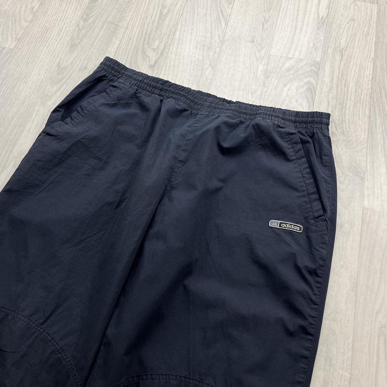 VINTAGE Y2K ADIDAS BAGGY TRACKSUIT BOTTOMS NAVY