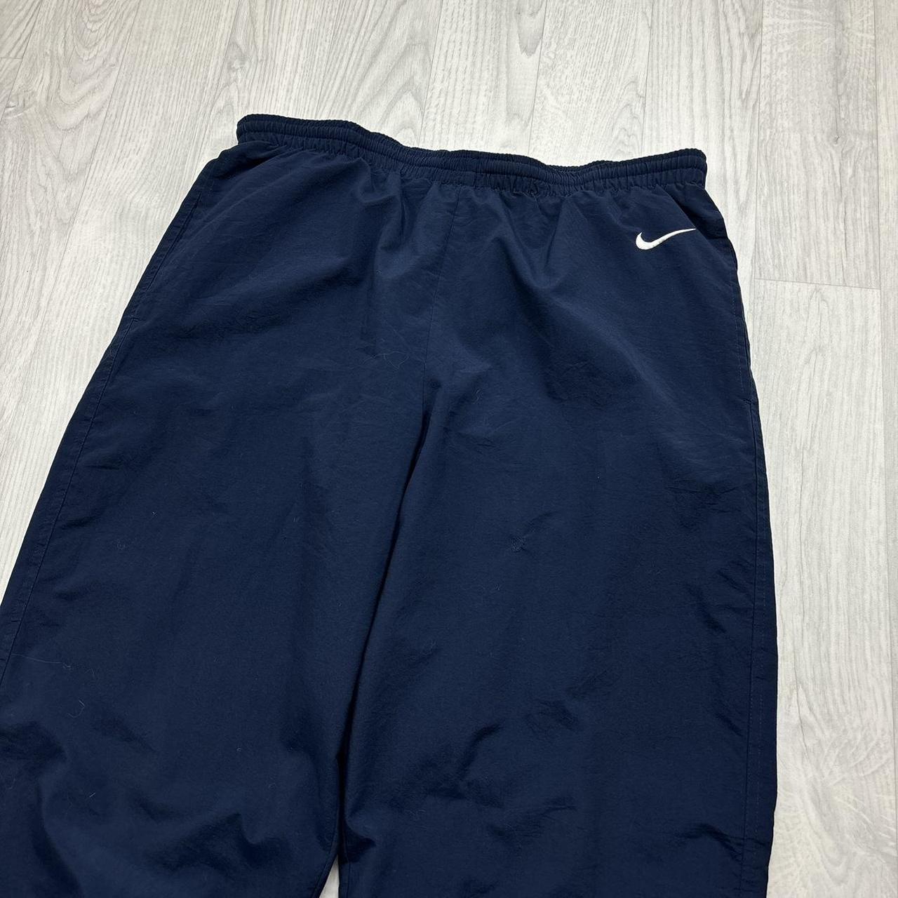 VINTAGE 90s NIKE BAGGY TRACKSUIT BOTTOMS NAVY