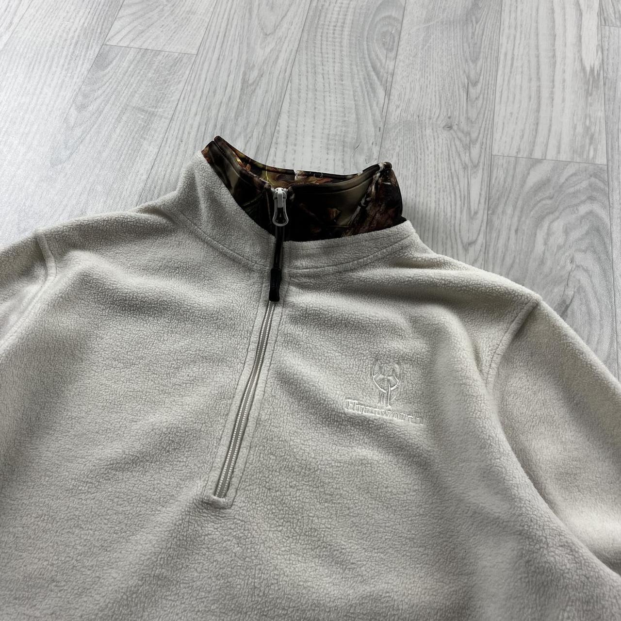 VINTAGE REALTREE QUARTER ZIP FLEECE CAMO WHITE