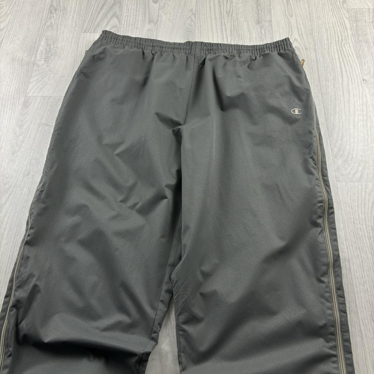 VINTAGE Y2K CHAMPION BAGGY TRACKSUIT BOTTOMS GREY