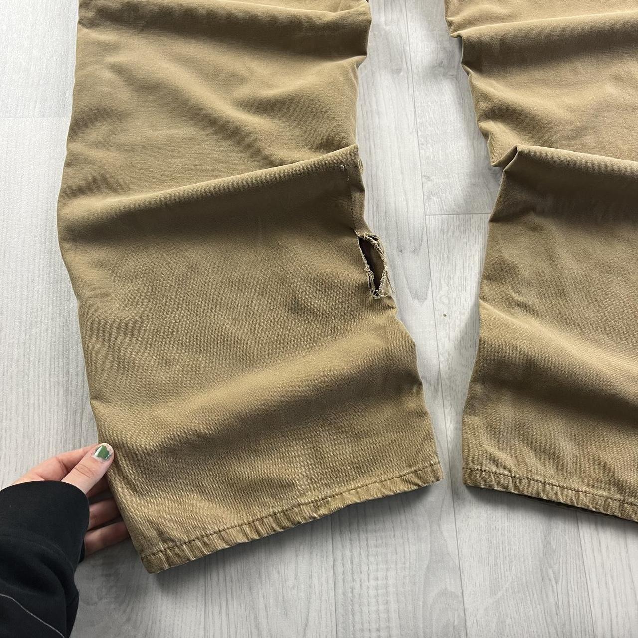 VINTAGE FADED GLORY BAGGY CARPENTER JEANS TAN (34x33)