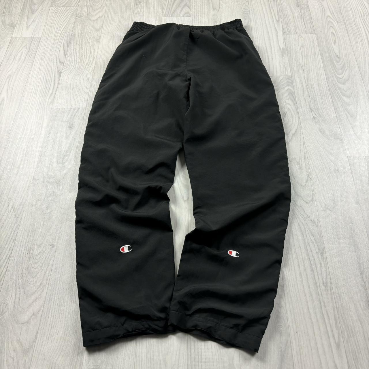VINTAGE Y2K CHAMPION BAGGY TRACKSUIT BOTTOMS BLACK