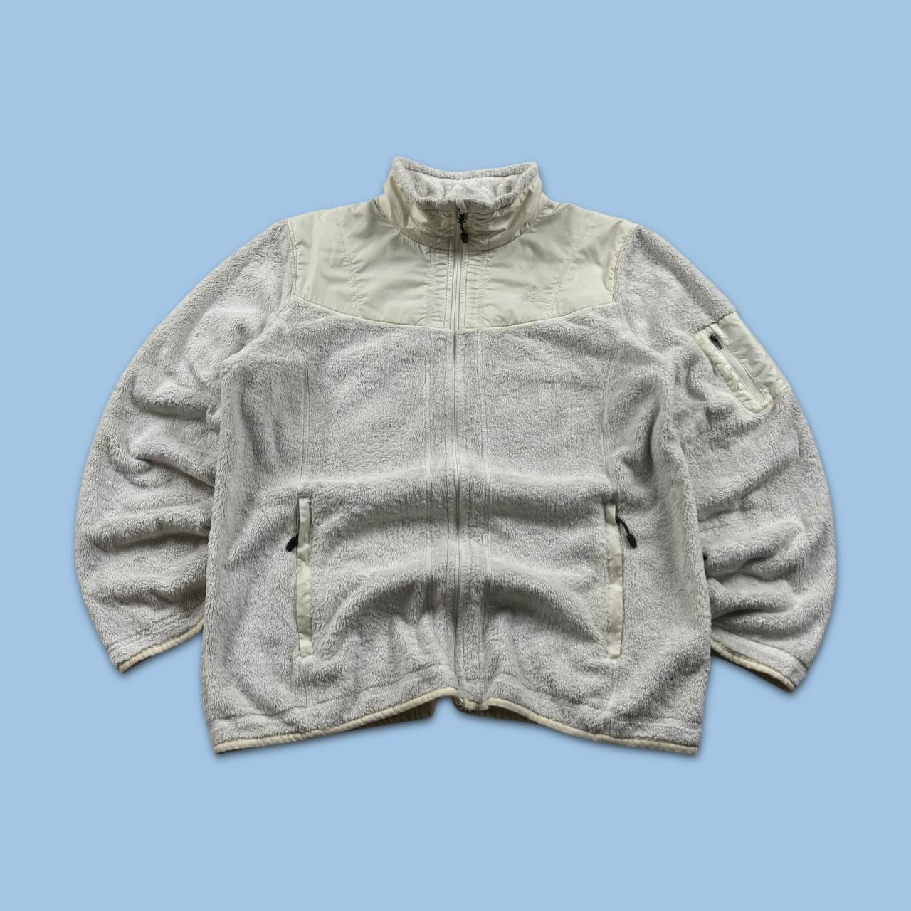 VINTAGE Y2K NIKE ACG ZIP UP TECHNICAL FLEECE WHITE CREAM