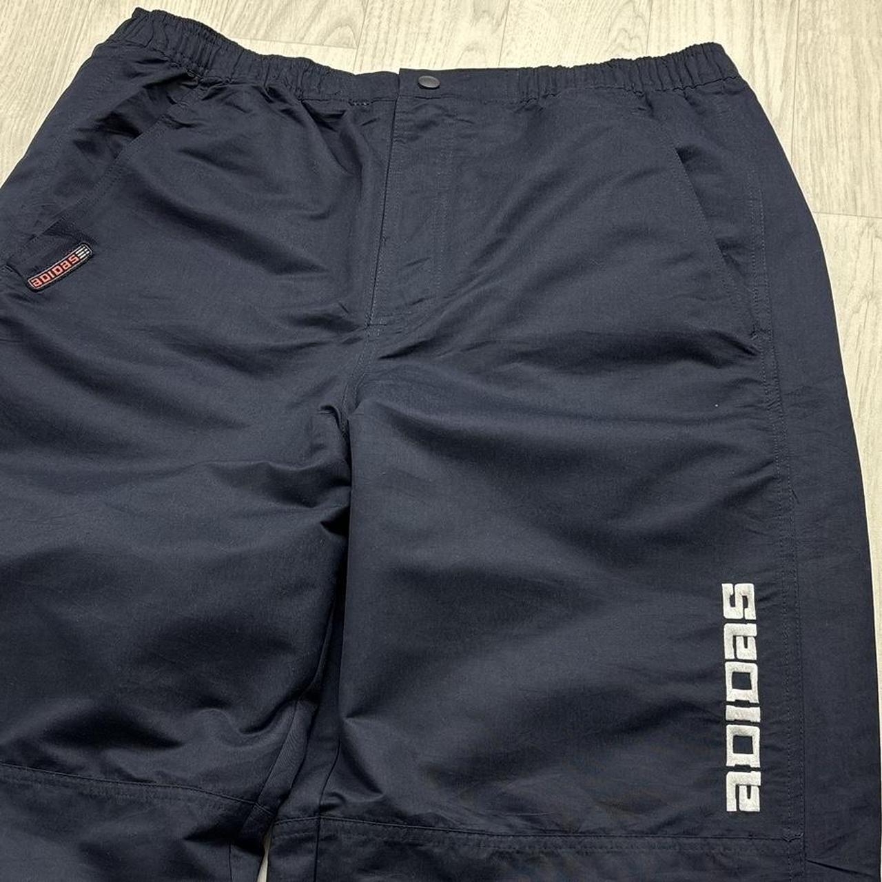 VINTAGE Y2K ADIDAS BAGGY TRACKSUIT BOTTOMS NAVY