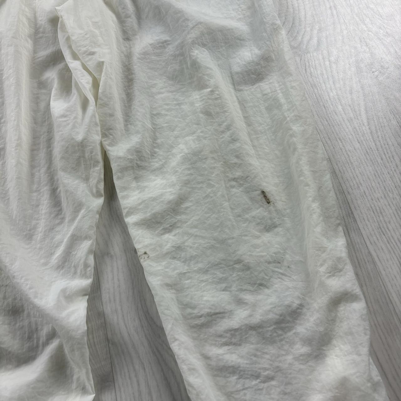 VINTAGE 90s NIKE BAGGY TRACKSUIT BOTTOMS WHITE