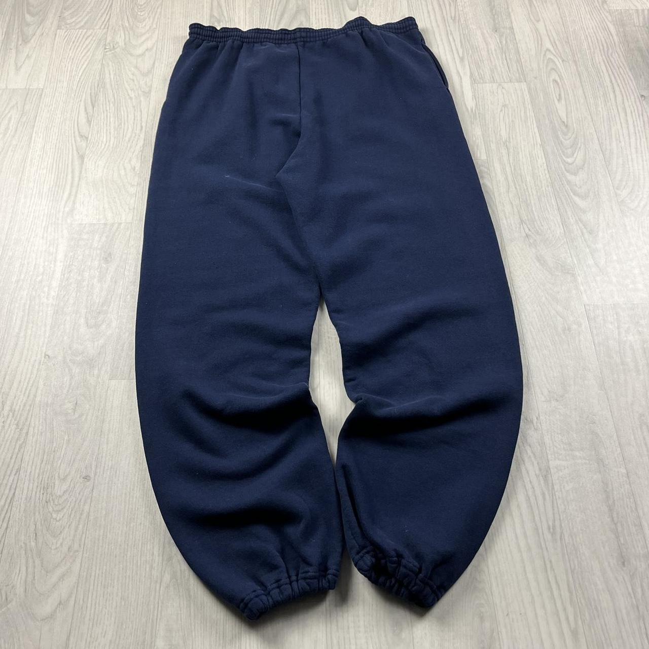 VINTAGE RUSSELL ATHLETIC BLANK BAGGY COTTON SWEATPANTS NAVY