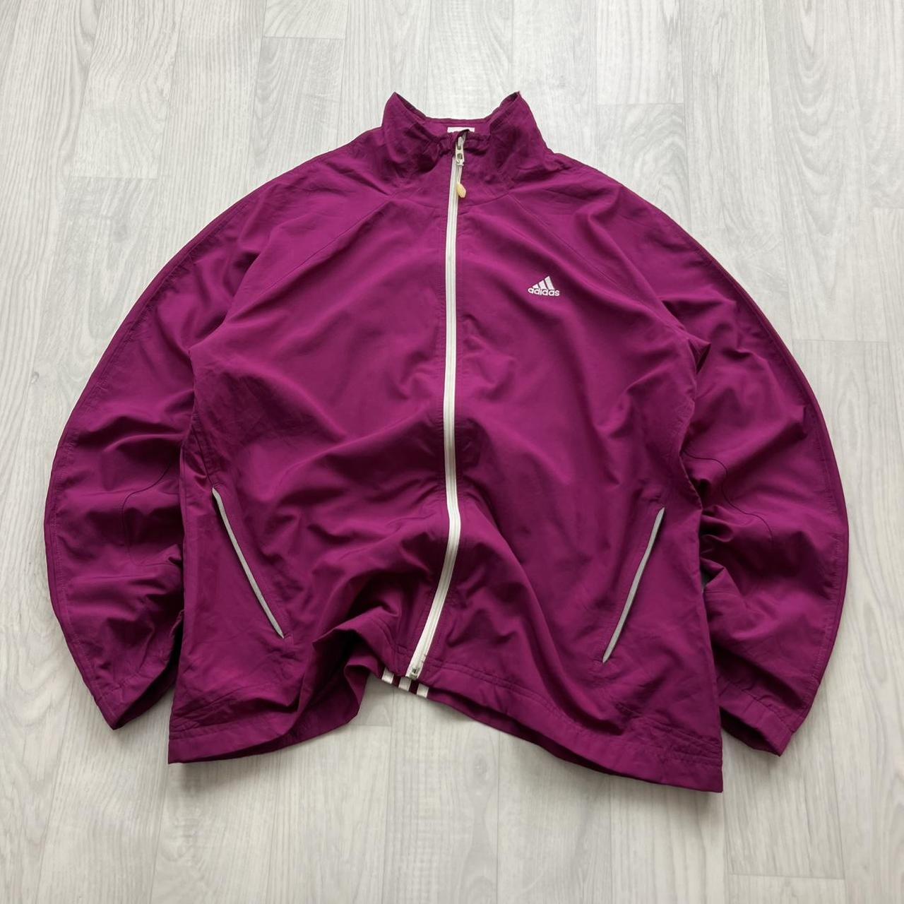 VINTAGE Y2K ADIDAS WINDBREAKER TRACK JACKET PINK