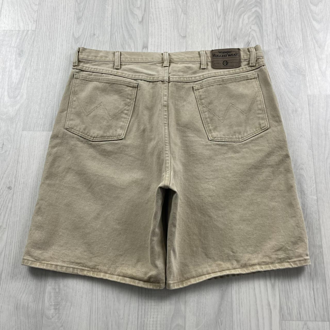 VINTAGE WRANGLER BAGGY LOOSE SKATER JORTS BEIGE (38w)