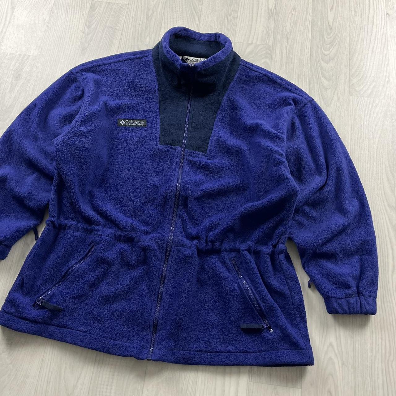 VINTAGE Y2K COLUMBIA ZIP UP TECHNICAL SKI FLEECE PURPLE