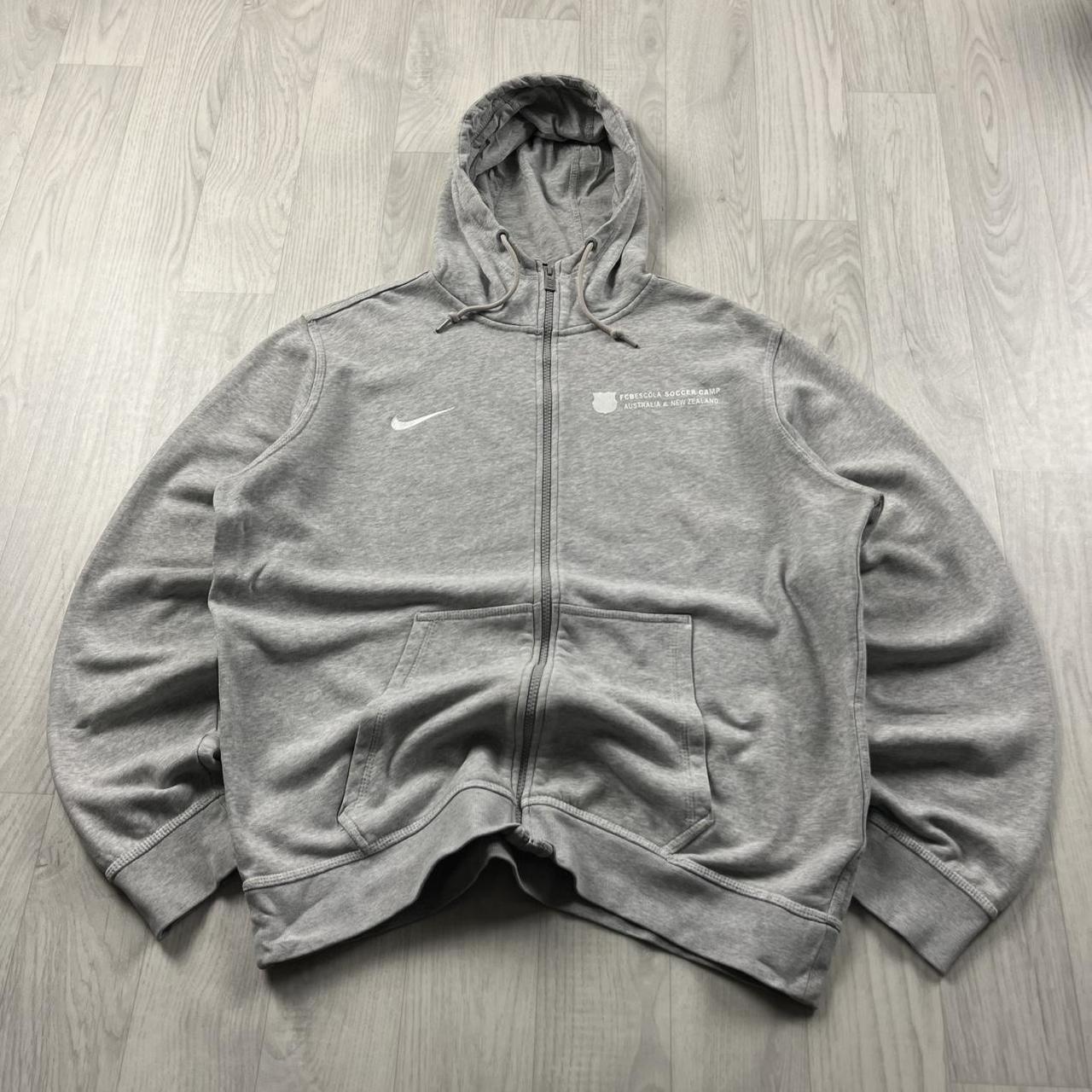 VINTAGE Y2K NIKE ZIP HOODIE GREY