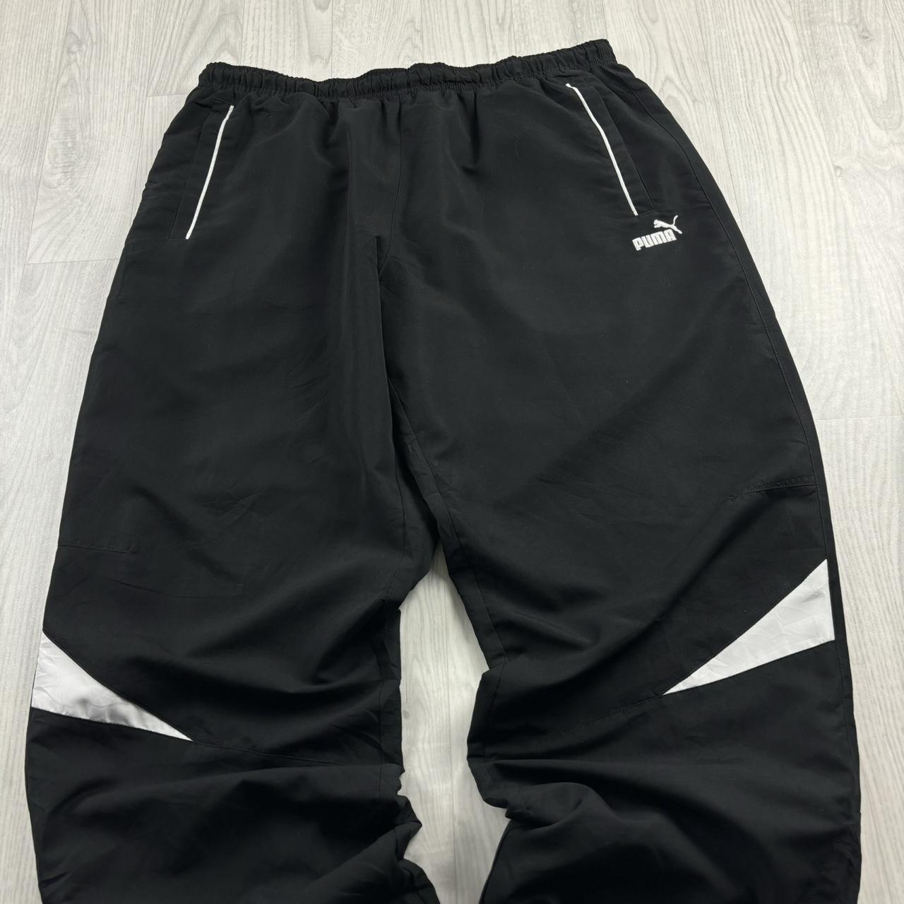 VINTAGE Y2K PUMA BAGGY TRACKSUIT BOTTOMS BLACK