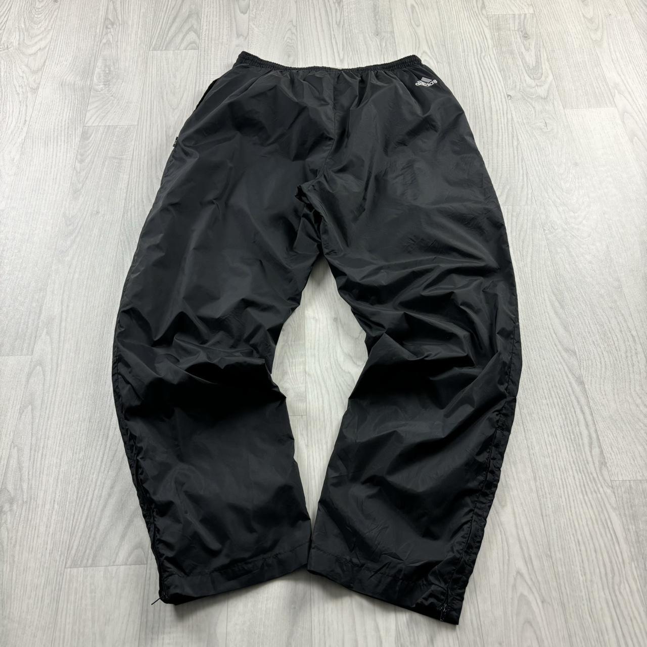 VINTAGE Y2K ADIDAS BAGGY TRACKSUIT BOTTOMS BLACK