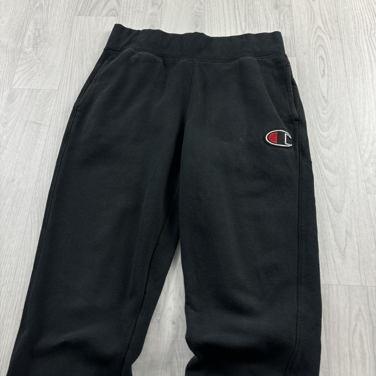 CHAMPION BAGGY COTTON SWEATPANTS BLACK
