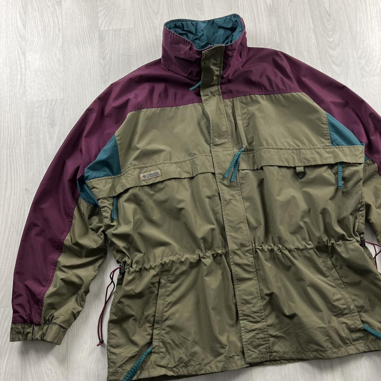VINTAGE 00s COLUMBIA TECHNICAL HEAVY JACKET KHAKI