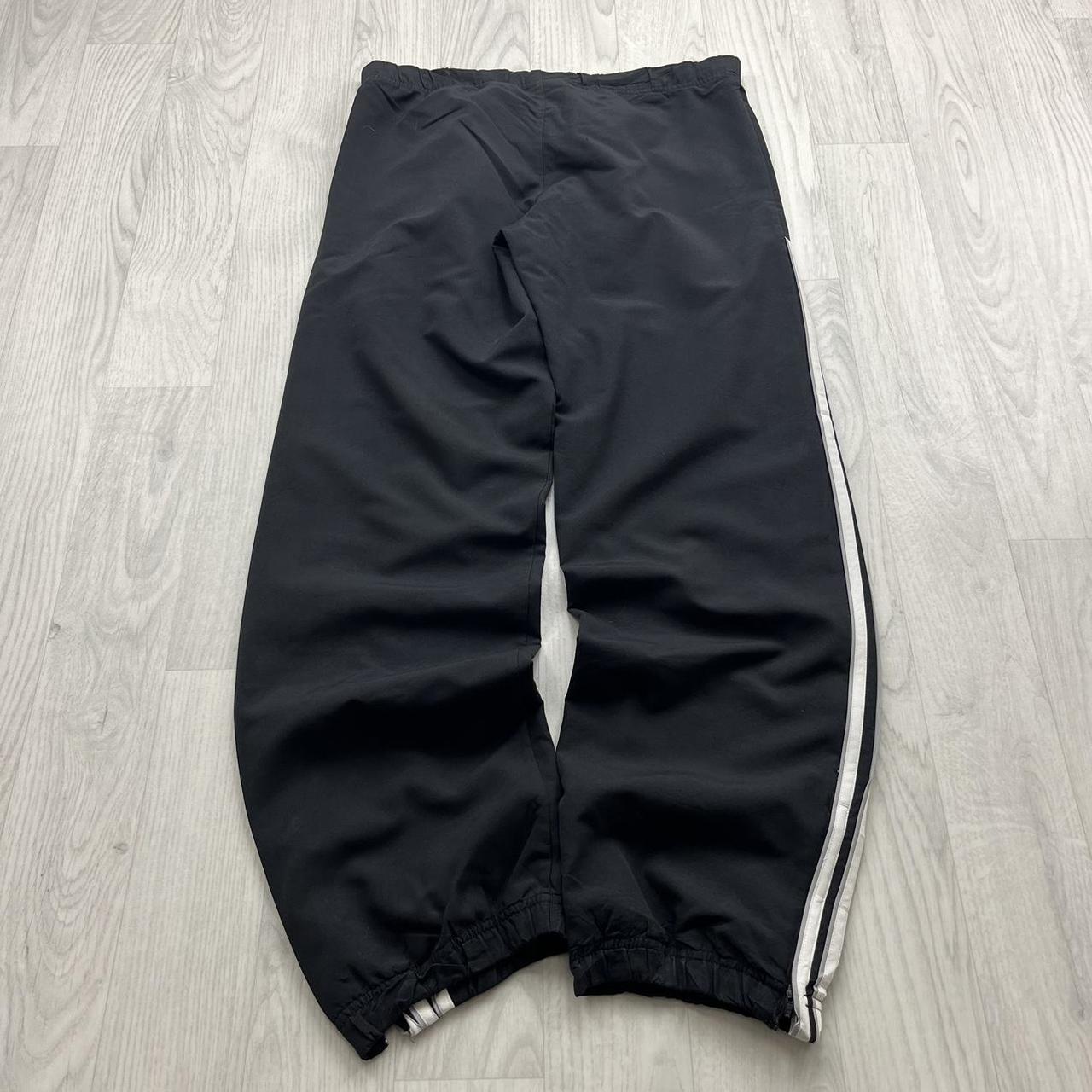 VINTAGE Y2K ADIDAS BAGGY TRACKSUIT BOTTOMS BLACK