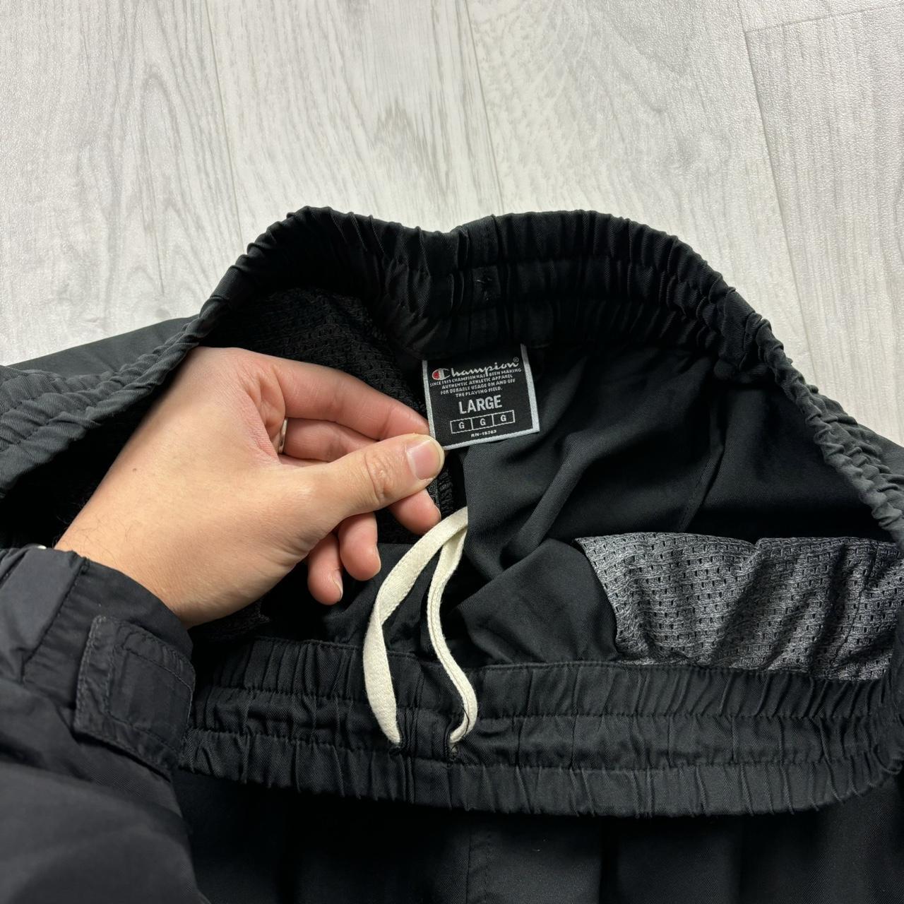 VINTAGE Y2K CHAMPION BAGGY TRACKSUIT BOTTOMS BLACK