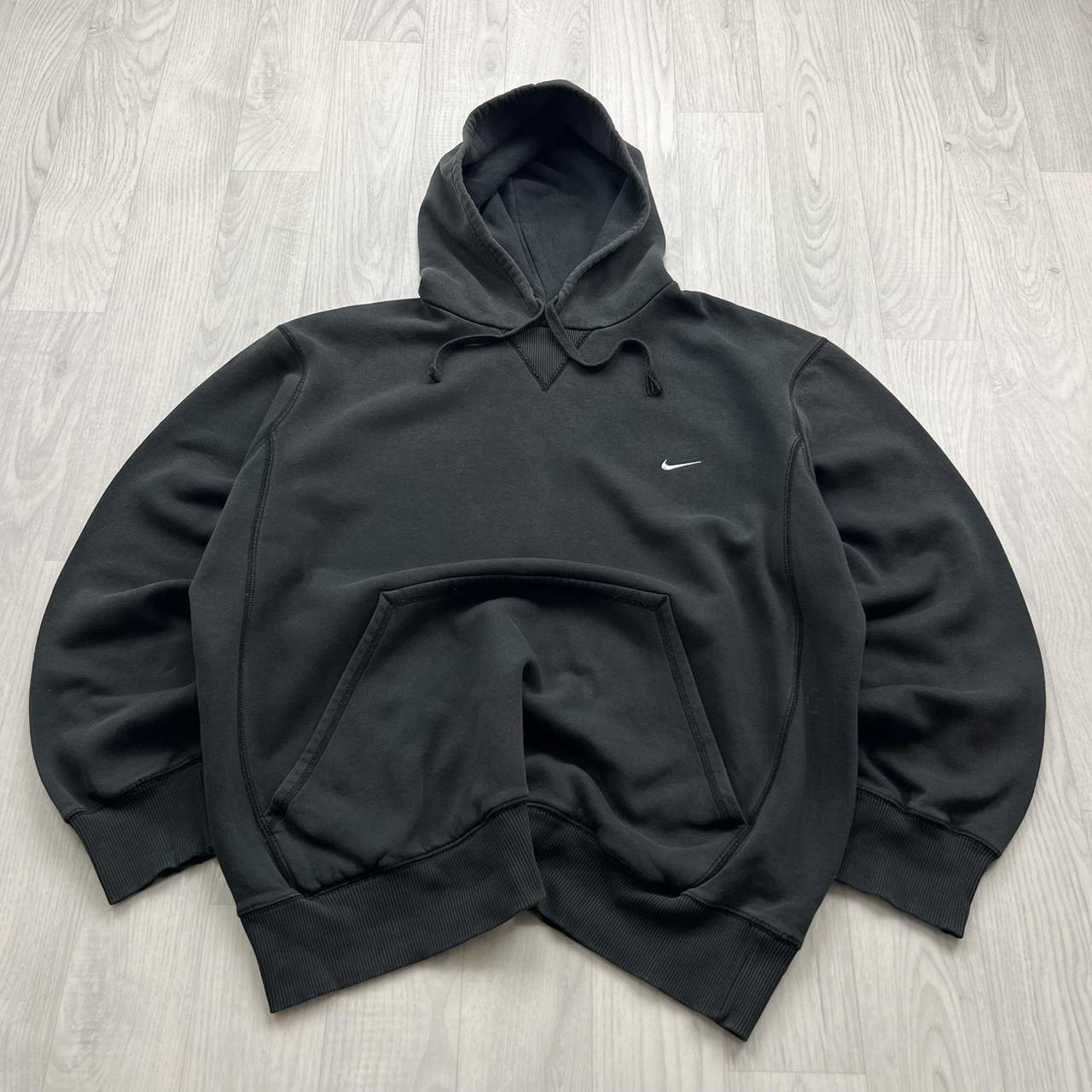 VINTAGE Y2K NIKE ZIP UP HOODIE BLACK
