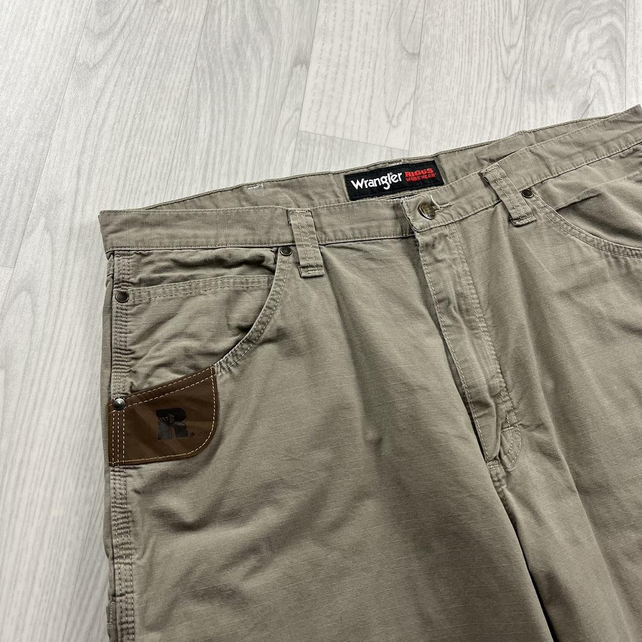 VINTAGE WRANGLER BAGGY CARPENTER JORTS BEIGE (38w)