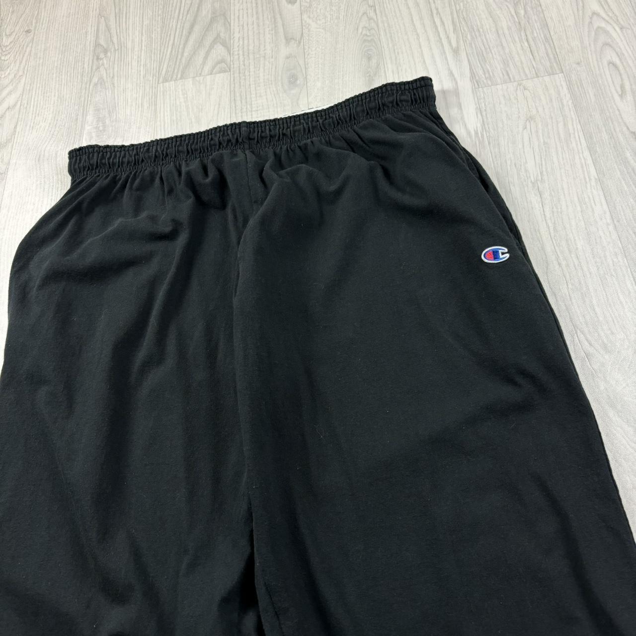 VINTAGE 00s CHAMPION BAGGY LIGHTWEIGHT SWEATPANTS BLACK