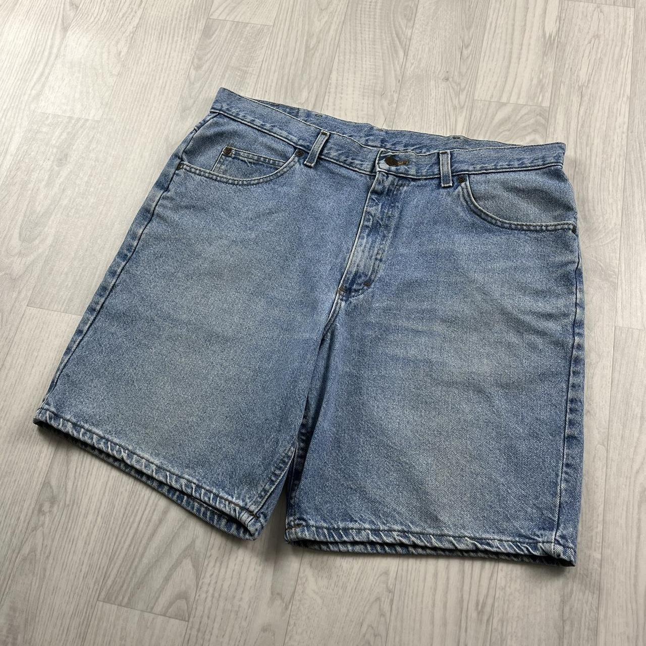 VINTAGE RIDERS BAGGY LOOSE SKATER JORTS BLUE (36w)