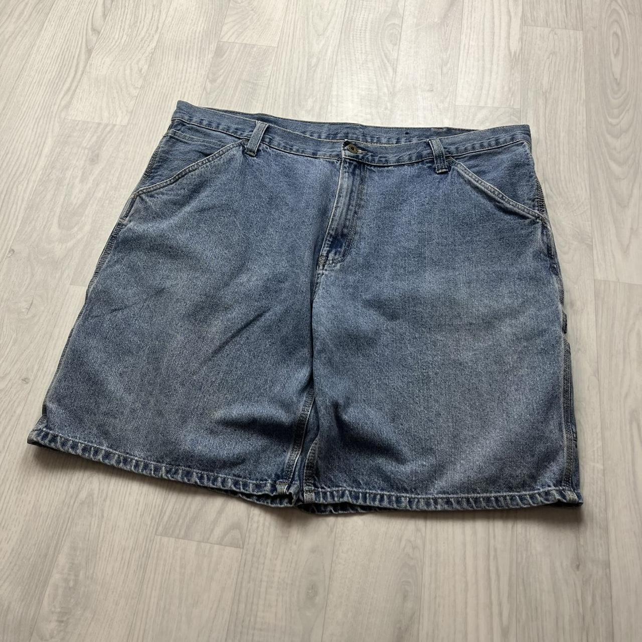 VINTAGE Y2K FADED GLORY BAGGY CARPENTER JORTS BLUE