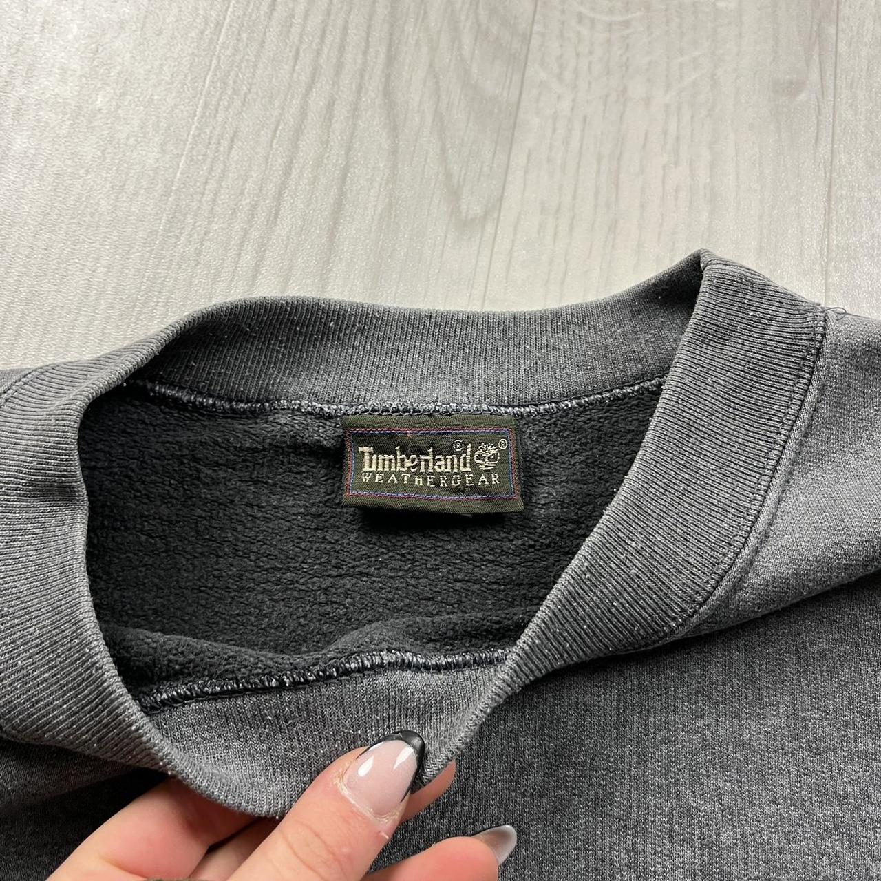 VINTAGE Y2K TIMBERLAND SPELL OUT SWEATSHIRT GREY