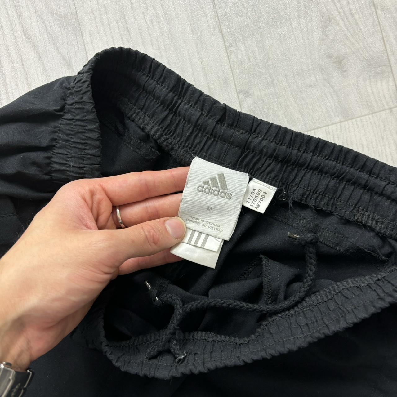 VINTAGE Y2K ADIDAS BAGGY TRACKSUIT BOTTOMS BLACK