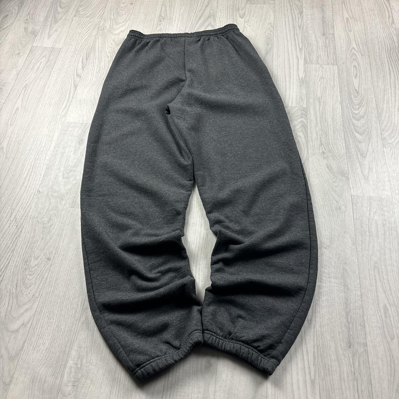 VINTAGE 00s CHAMPION BAGGY COTTON SWEATPANTS CHARCOAL GREY