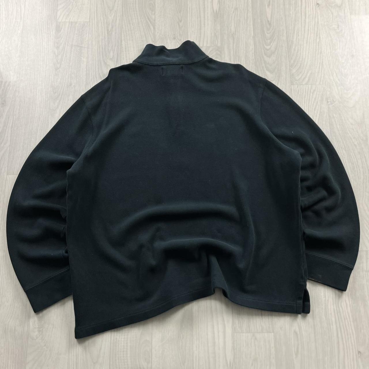 VINTAGE Y2K POLO RALPH LAUREN QUARTER ZIP KNITTED JUMPER NAVY