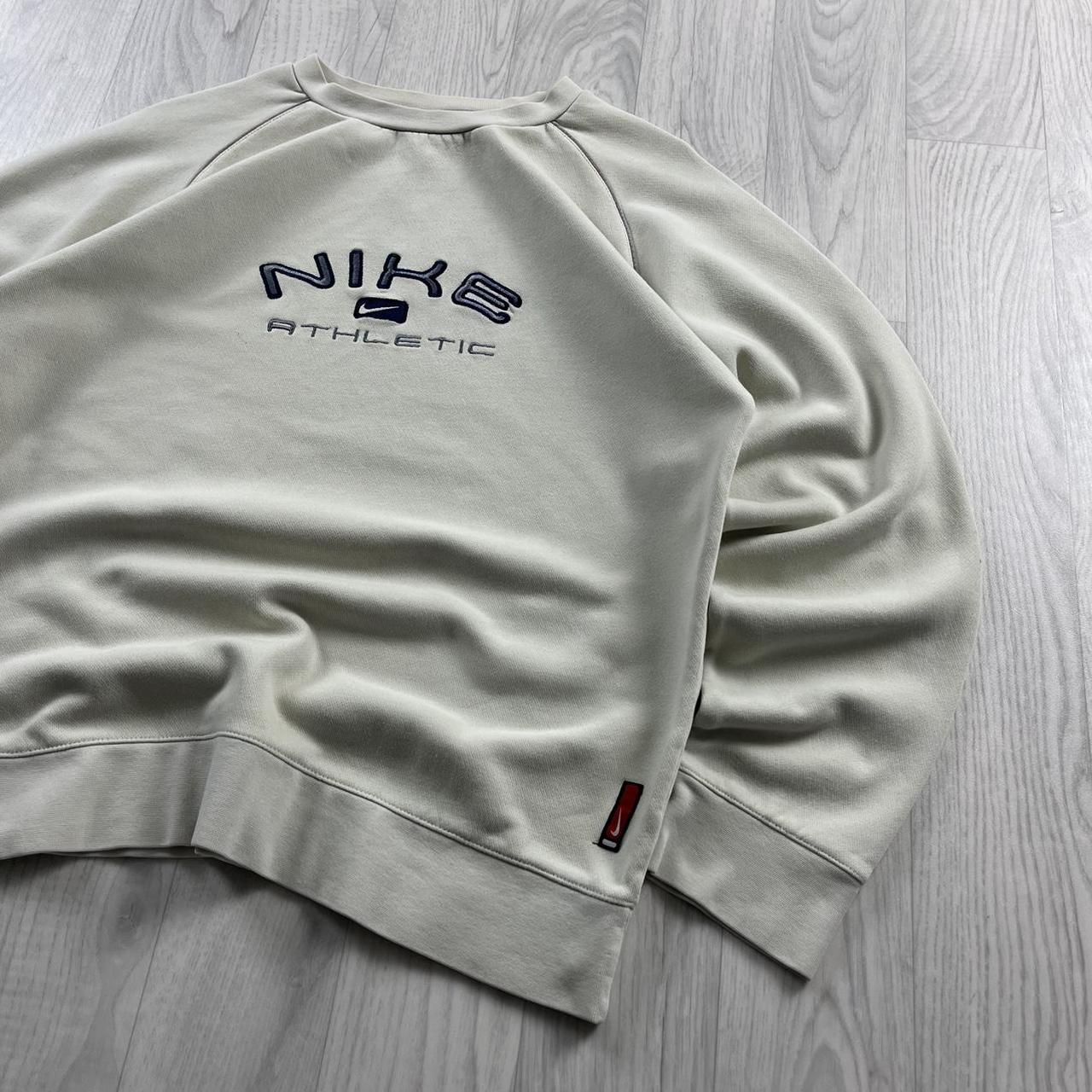VINTAGE Y2K NIKE SPELL OUT SWEATSHIRT CREAM (S)