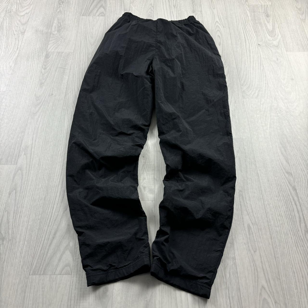 NIKE STRAIGHT LEG BAGGY TRACKSUIT BOTTOMS BLACK
