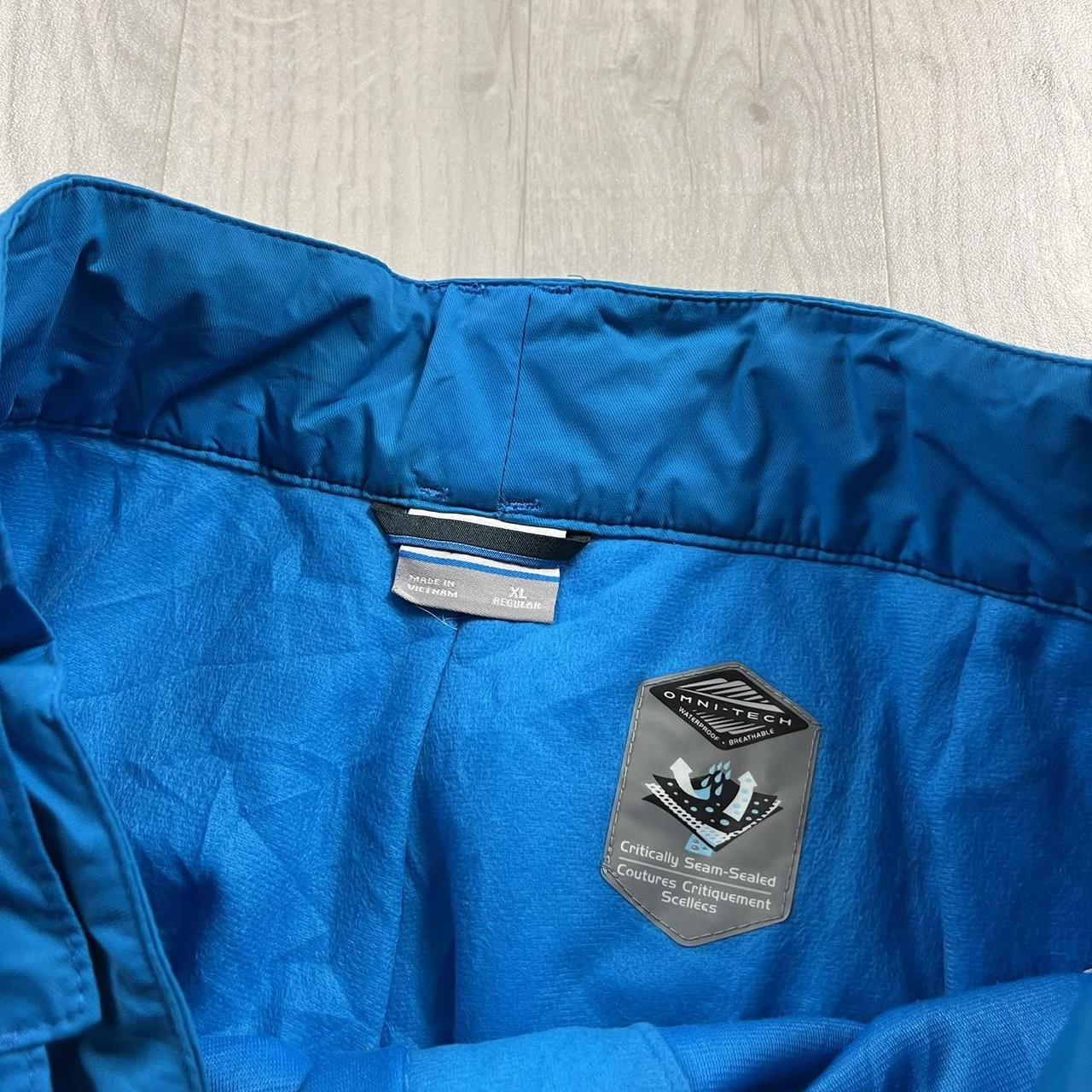 VINTAGE Y2K COLUMBIA BAGGY SKI PANTS SALOPETTES BLUE