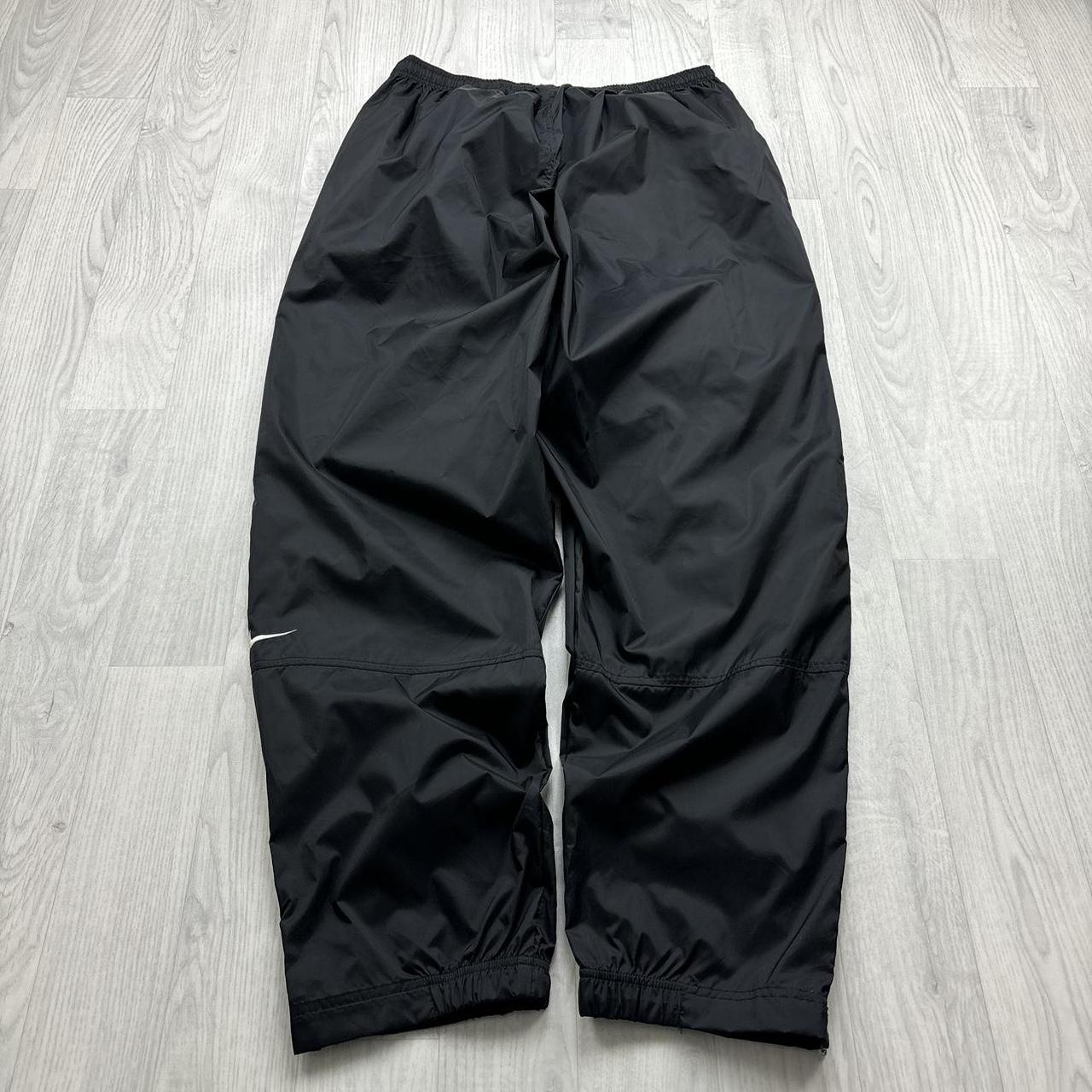 VINTAGE Y2K NIKE BAGGY SHELL TRACKSUIT BOTTOMS BLACK
